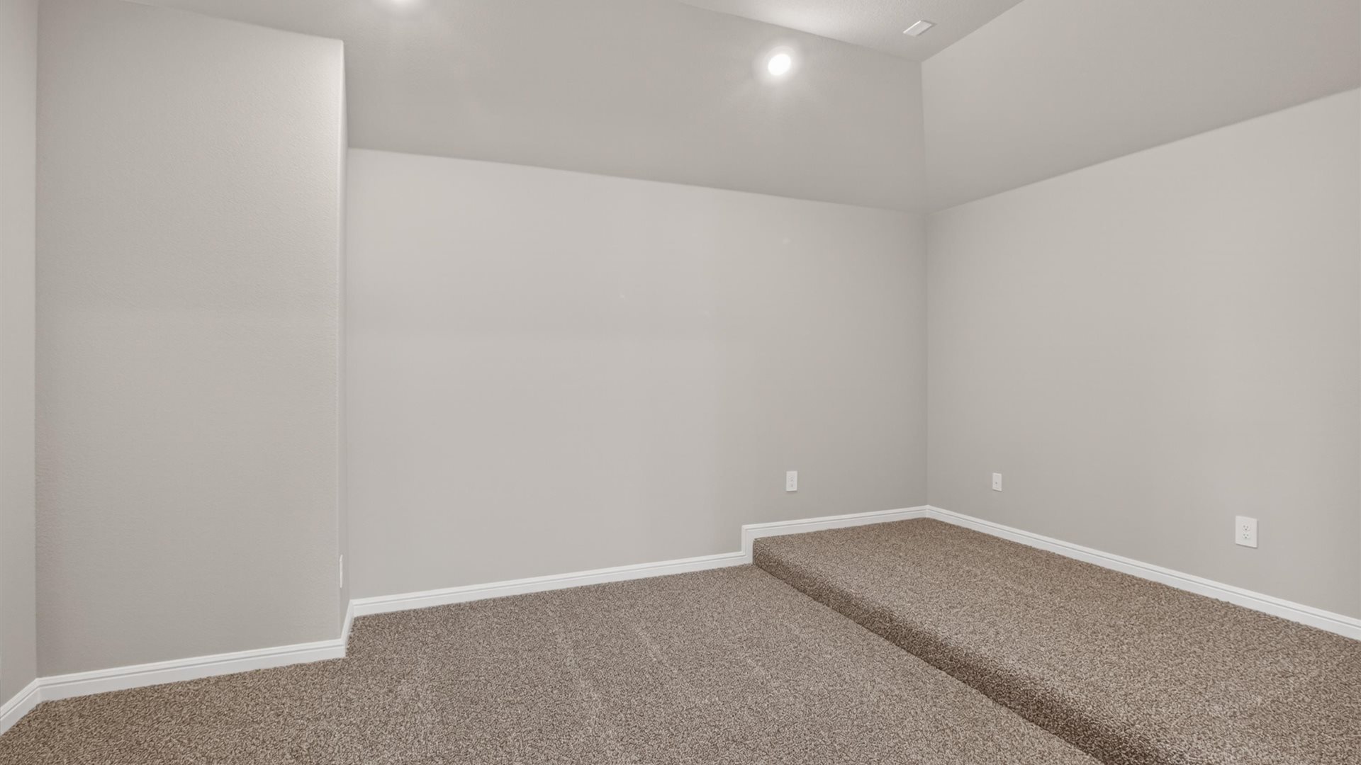 Upstairs movie room