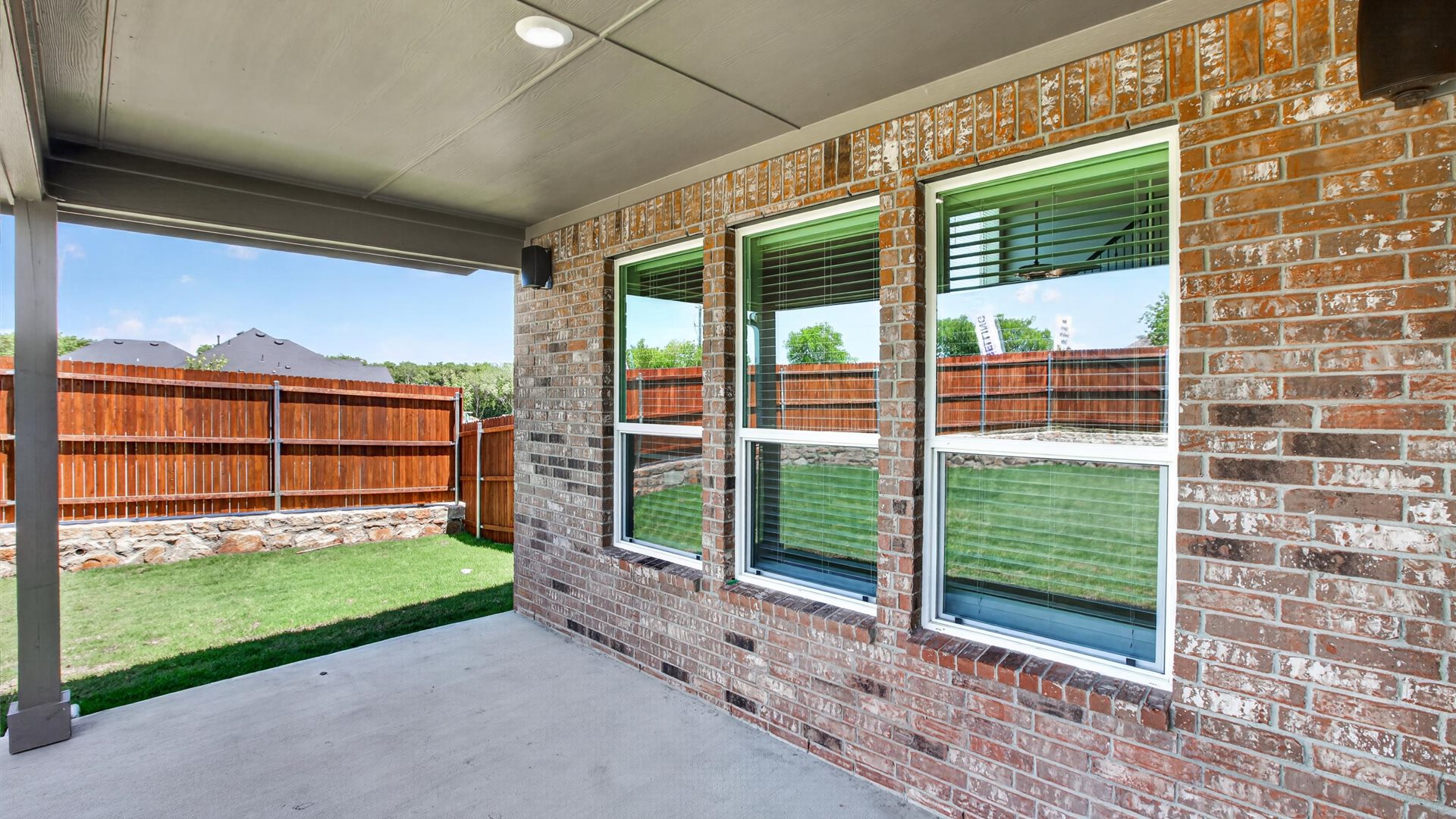 Covered back patio