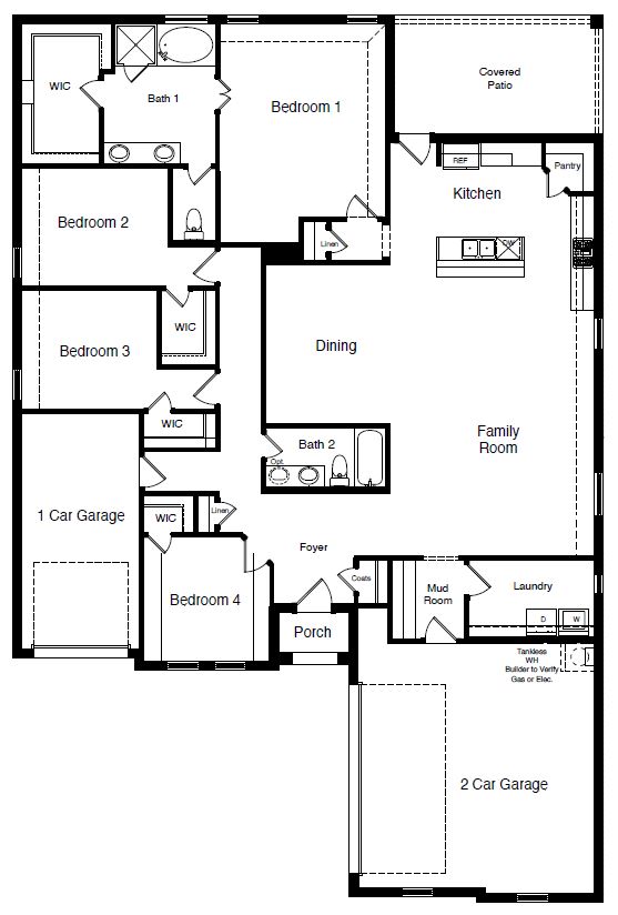 Floor Plan in Dove Creek MIDLOTHIAN, TX D.R. Horton