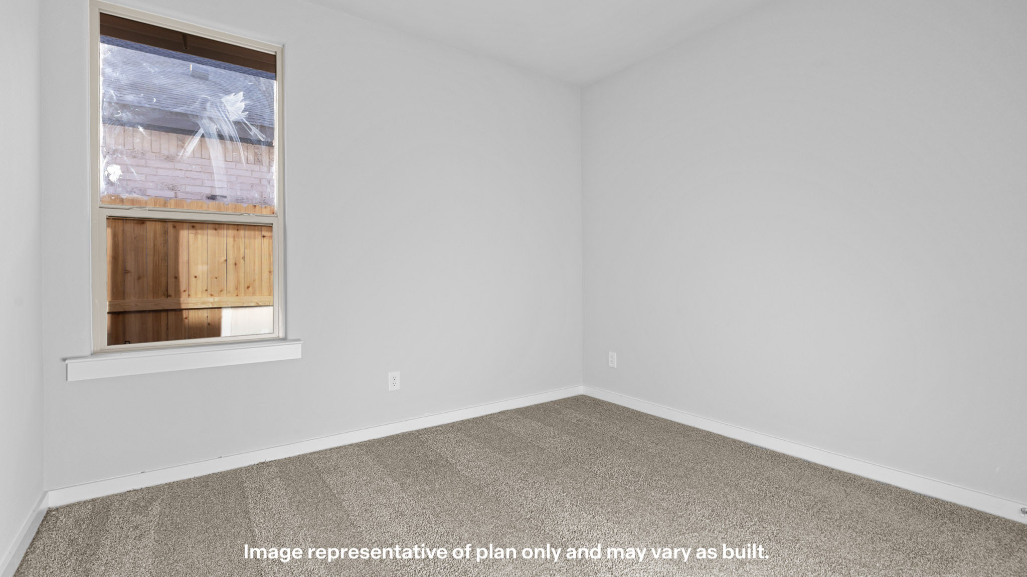 Guest bedroom 3 with plush carpet floors and spacious closet