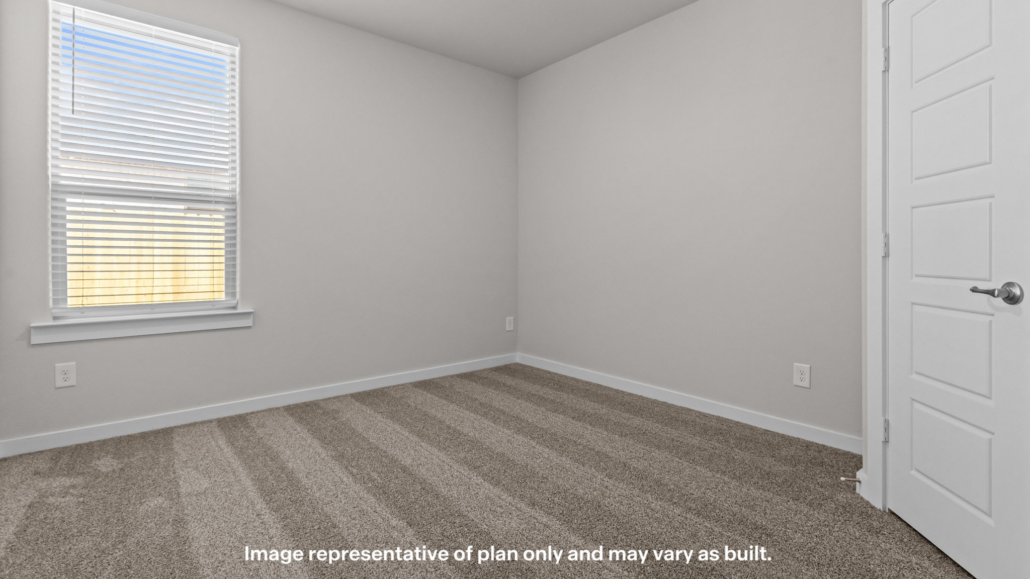 Guest bedroom 3 with plush carpet floors and spacious closet