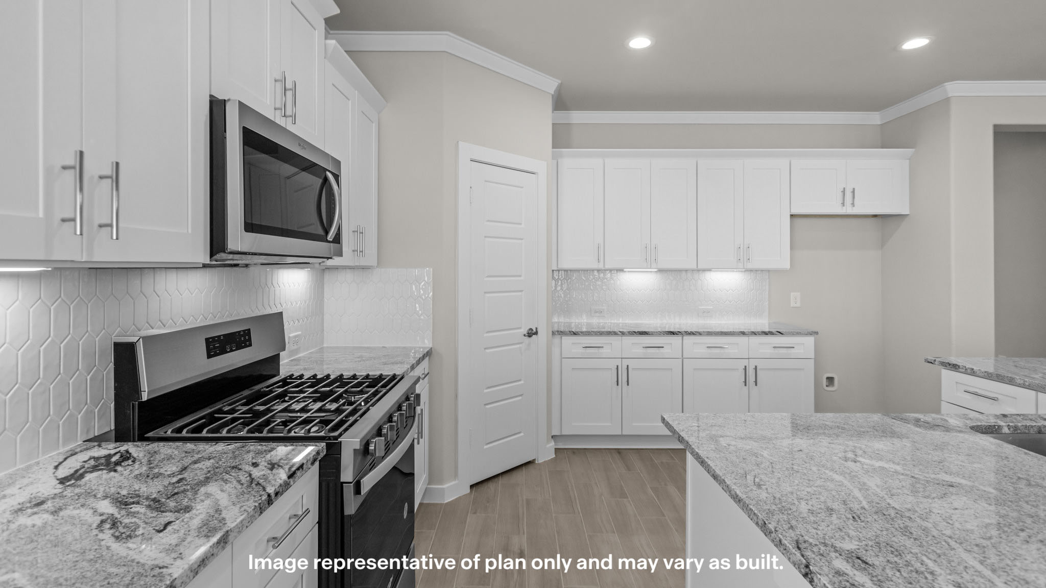 Spacious open kitchen with ample natural light