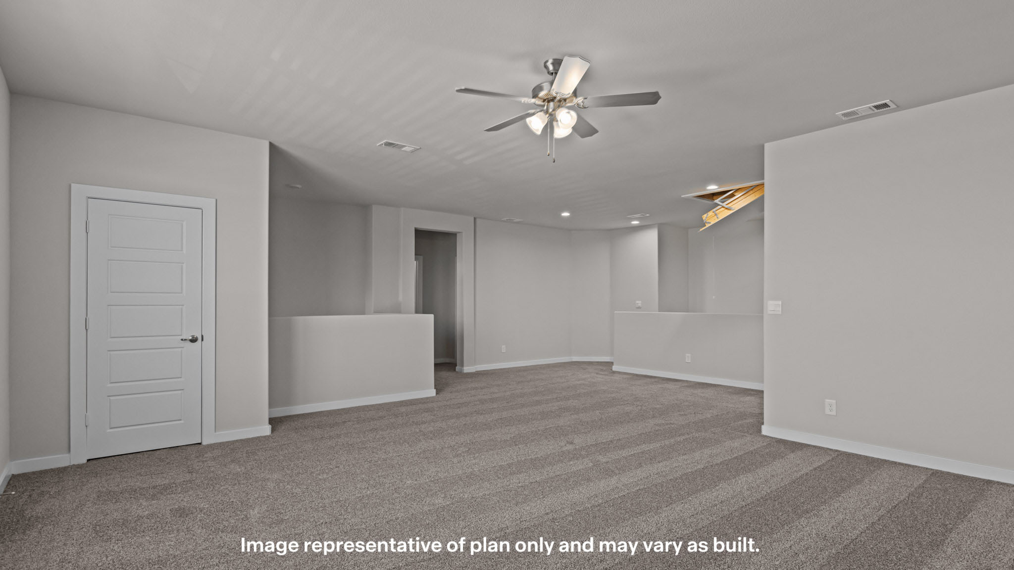 Spacious upstairs landing with natural light