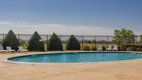 Neighborhood amenities second pool side view