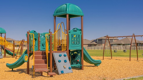 Neighborhood amenities playground view