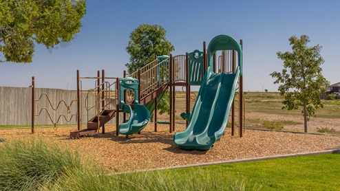 Neighborhood amenities playground side view