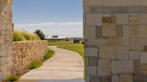 Beginning of walking trail