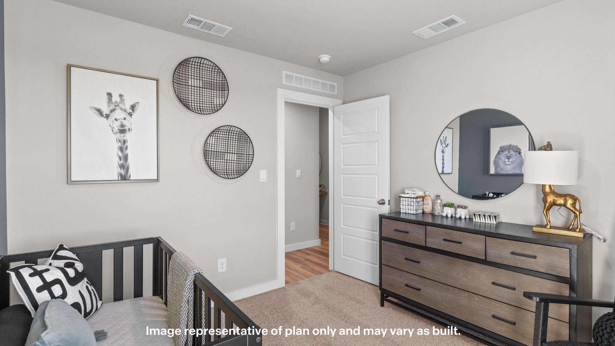 Guest bedroom 1 with front windows and ample natural light