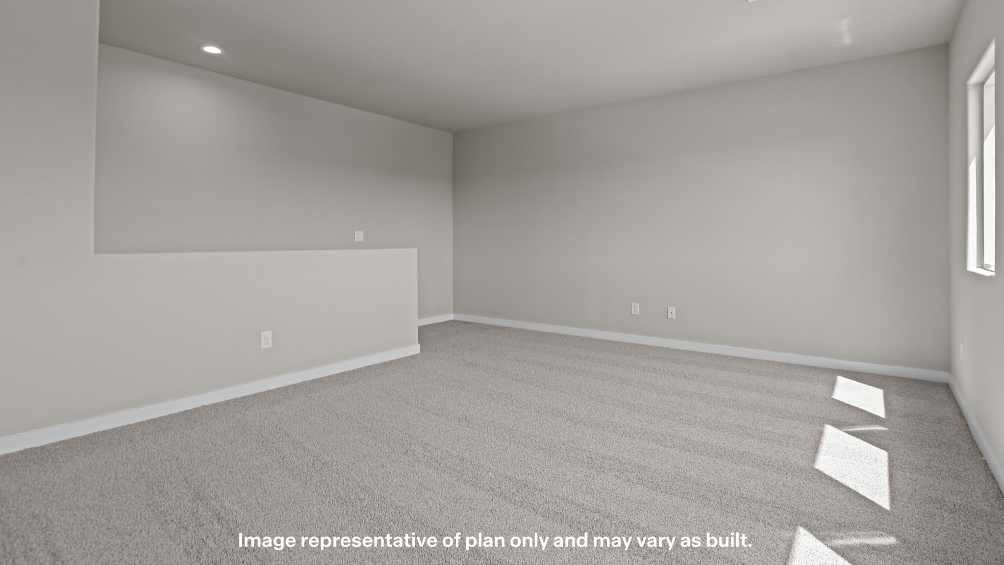 Upstairs landing space perfect for a game room or entertainment spot