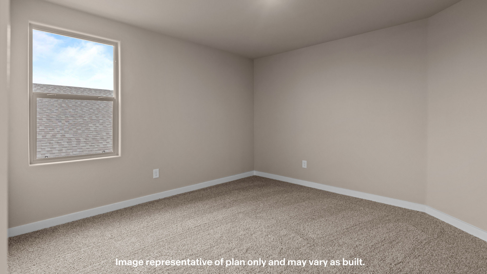 Upstairs guest bedroom 3 with plush carpeted floors and ample natural light