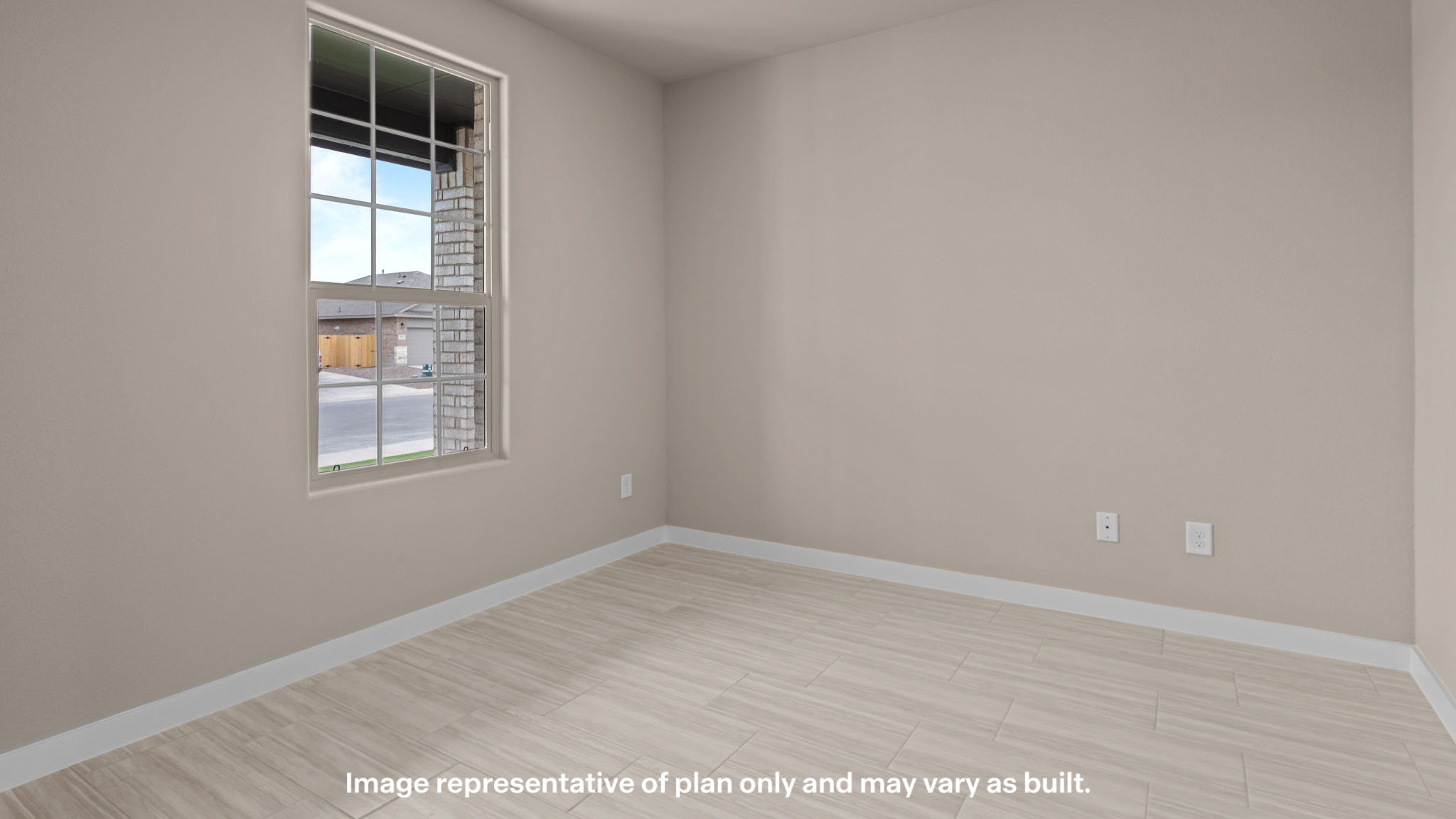 Spacious entry space with separate open office and front room area