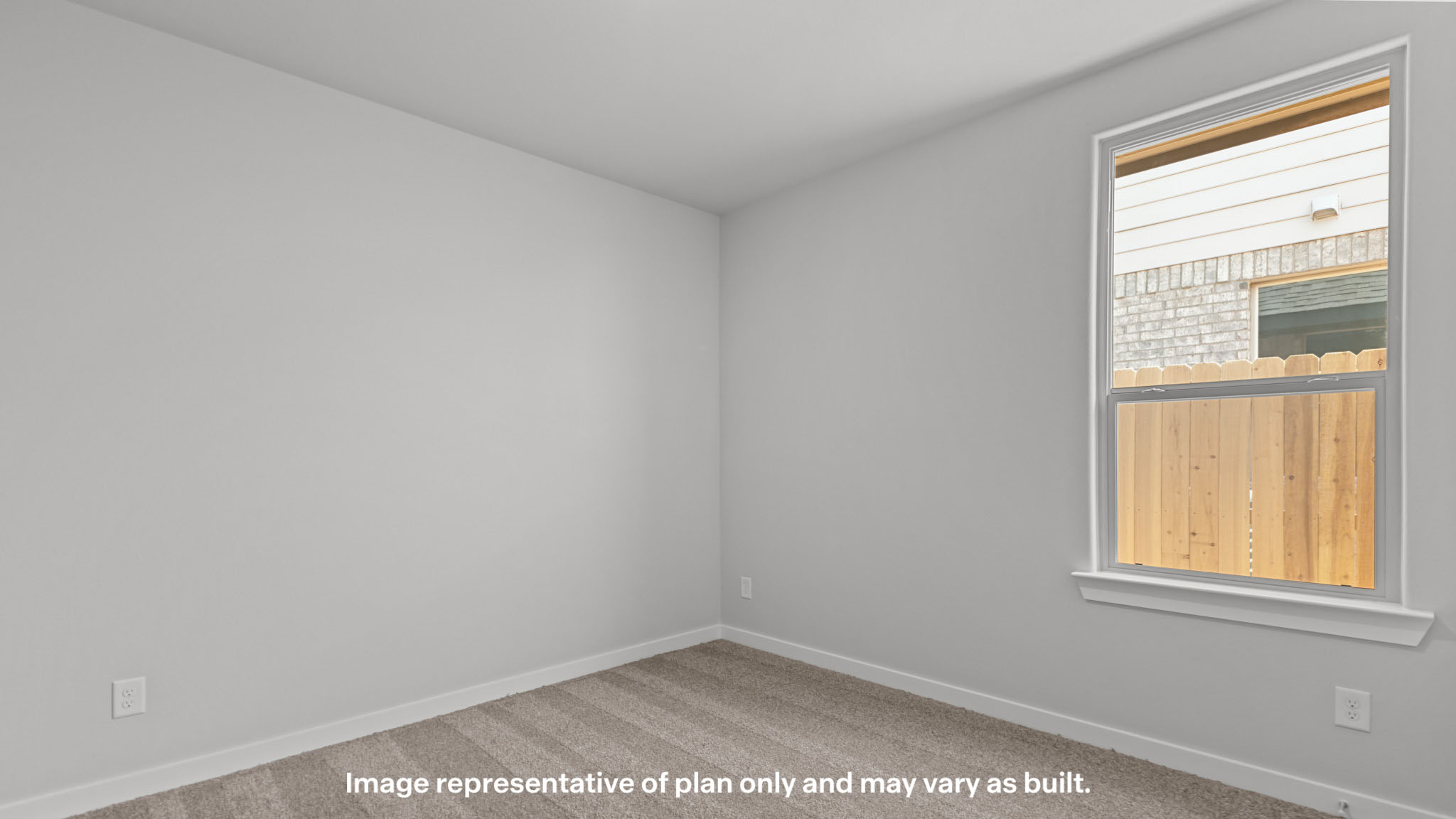 Guest bedroom 3 with plush carpet floors and spacious closet