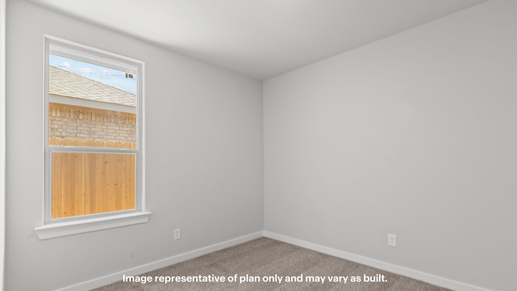 Guest bedroom 3 with plush carpet floors and spacious closet