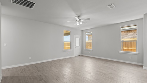 Spacious living and family room area