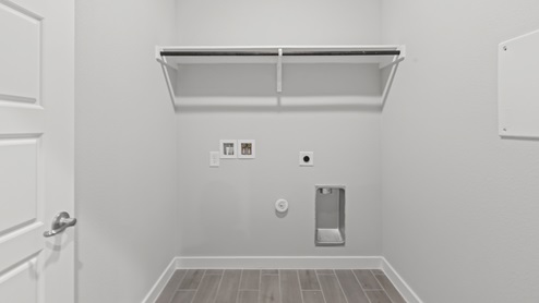 Laundry and utility closet area