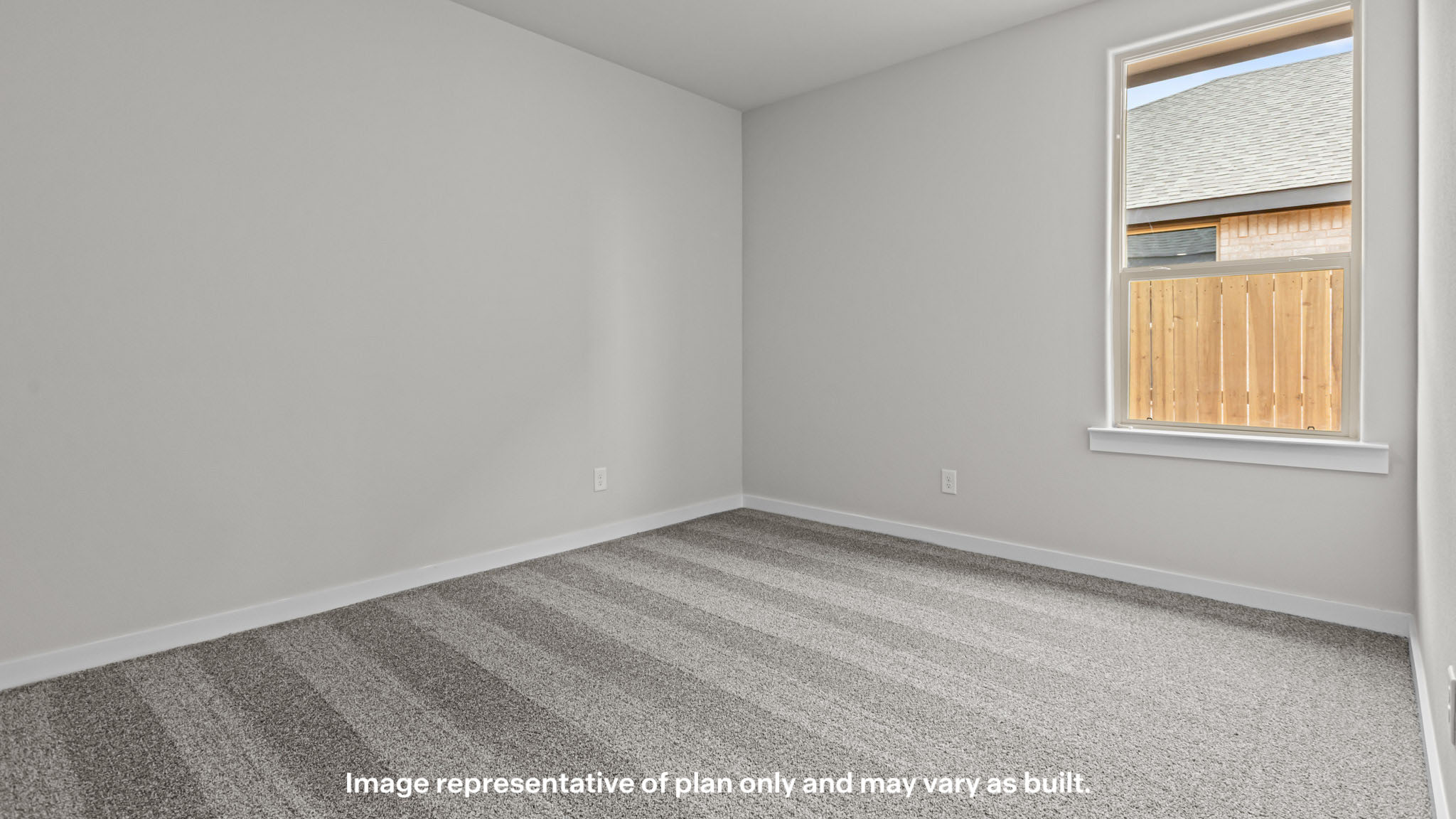 Guest bedroom 3 with plush carpet floors and spacious closet