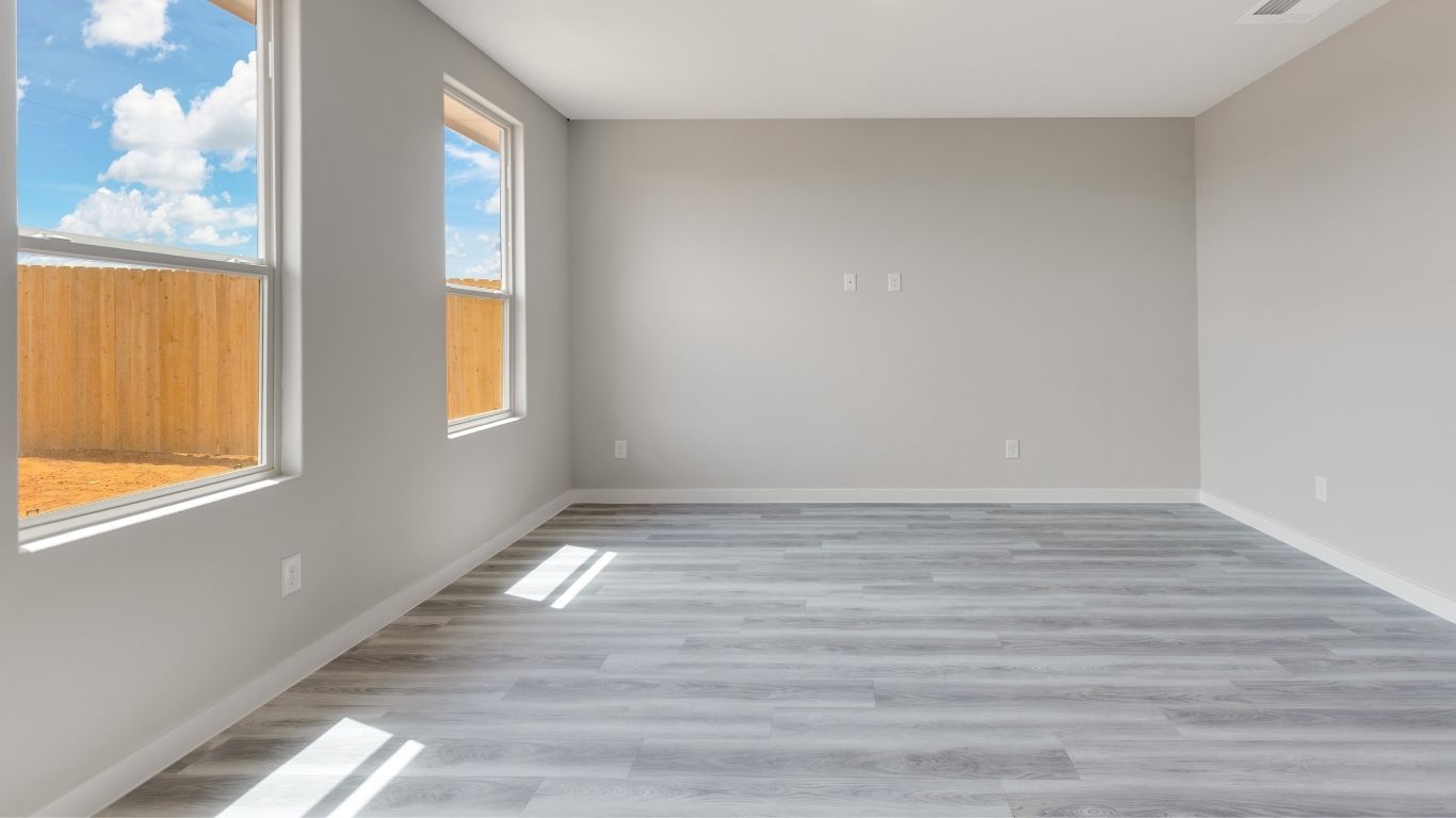 The spacious family room offers endless possibilities for everyday living.