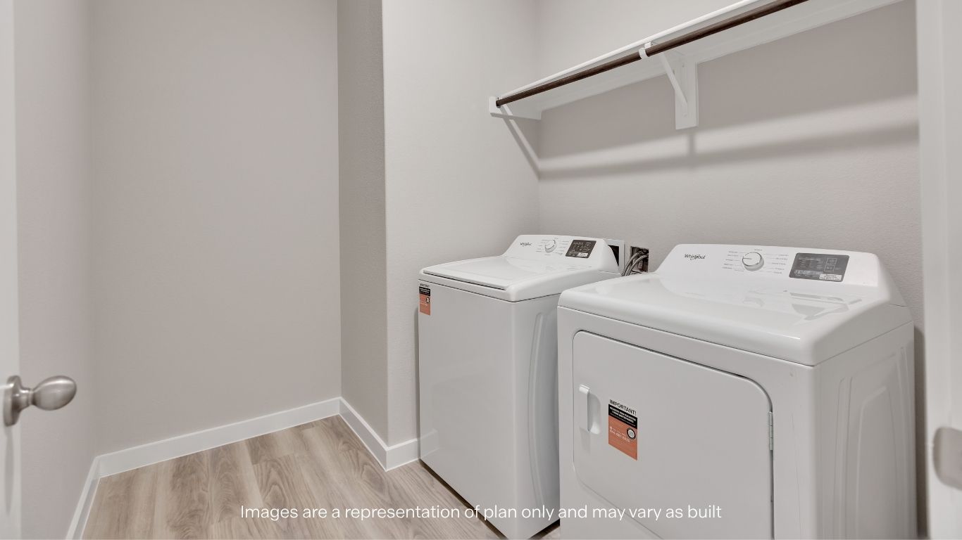 Modern finishes add a stylish touch throughout the home.