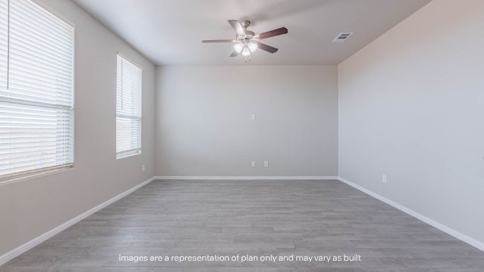 Open dining room space adjacent to kitchen