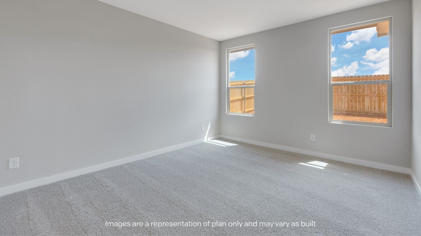 The private primary suite provides a peaceful retreat at the end of the day.