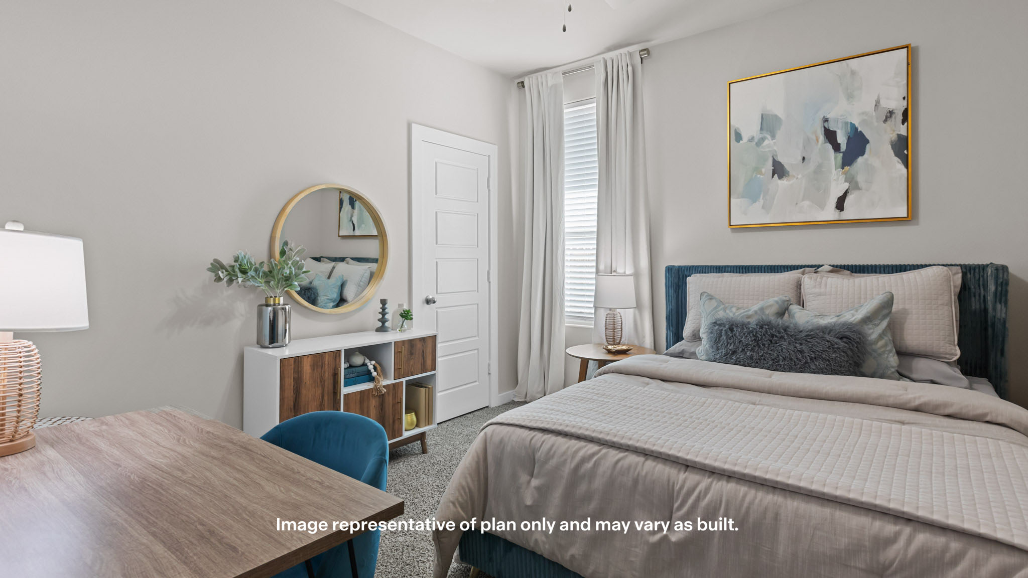 Guest bedroom 1 with side windows and ample natural light