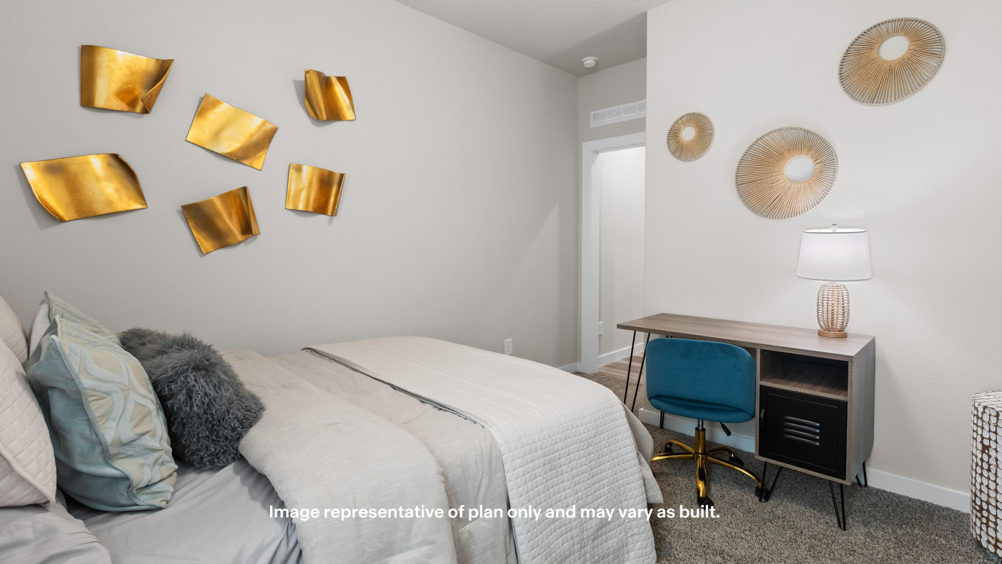 Guest bedroom 1 with side windows and ample natural light