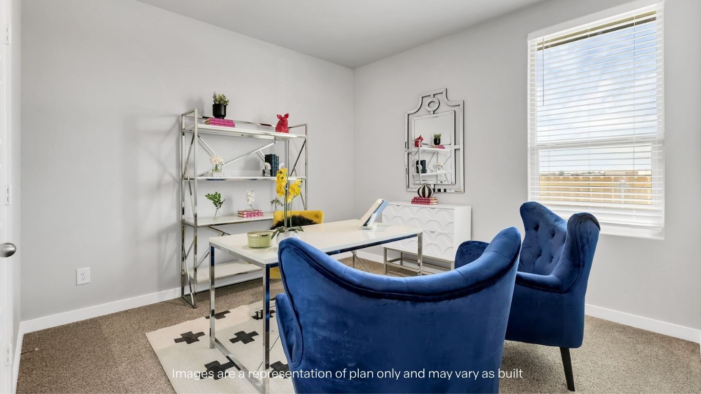 Guest bedroom 3 with plush carpet floors and spacious closet