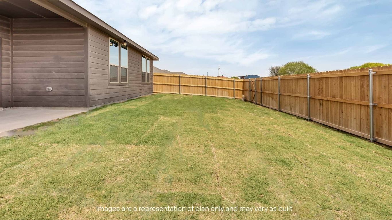 Private spacious fenced-in backyard