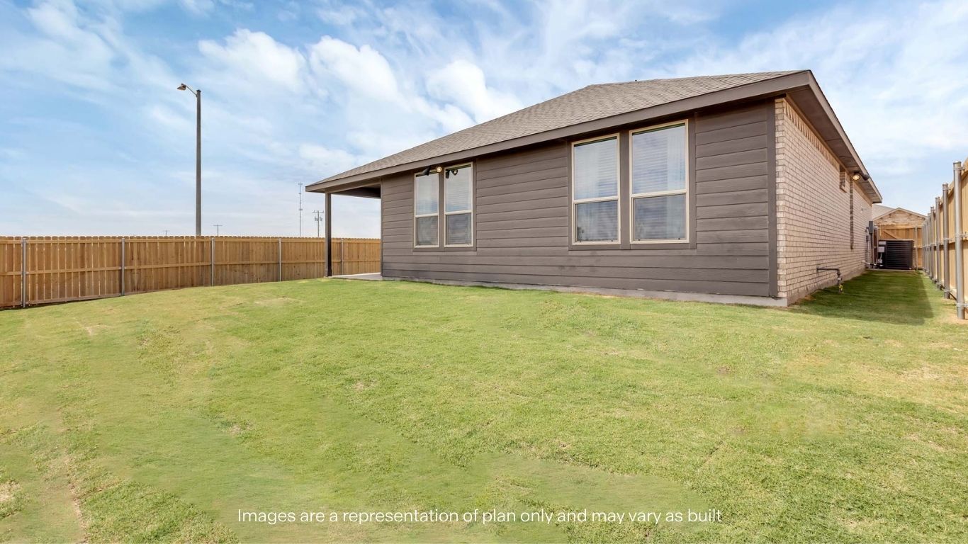 Private spacious fenced-in backyard