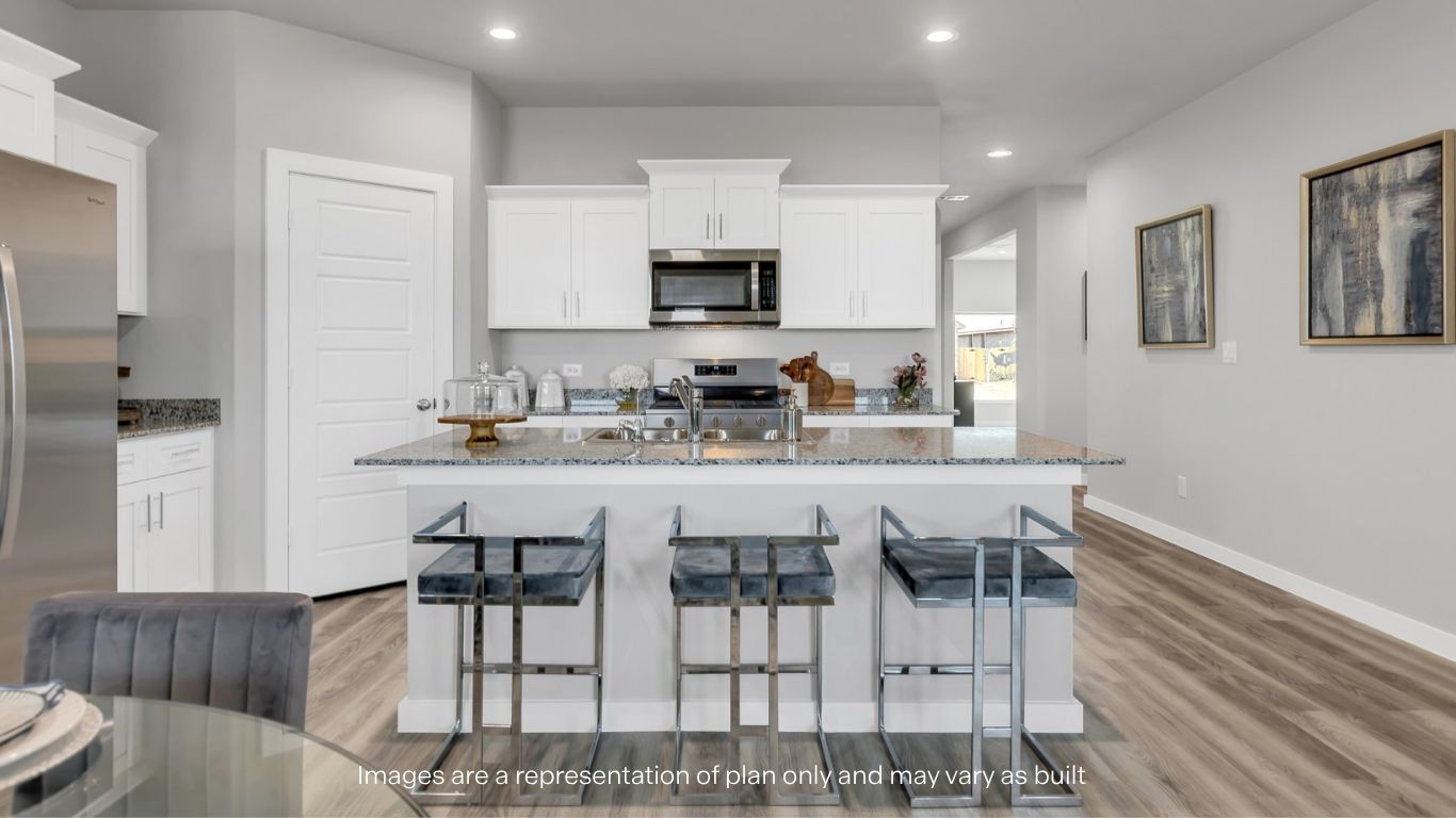 Spacious open kitchen with ample natural light