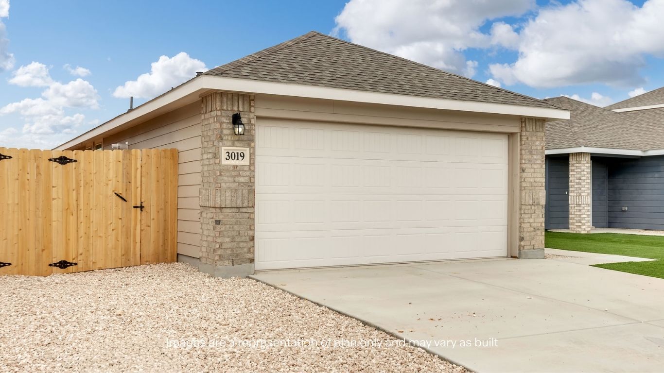 Attractive exterior with low-maintenance landscaping.