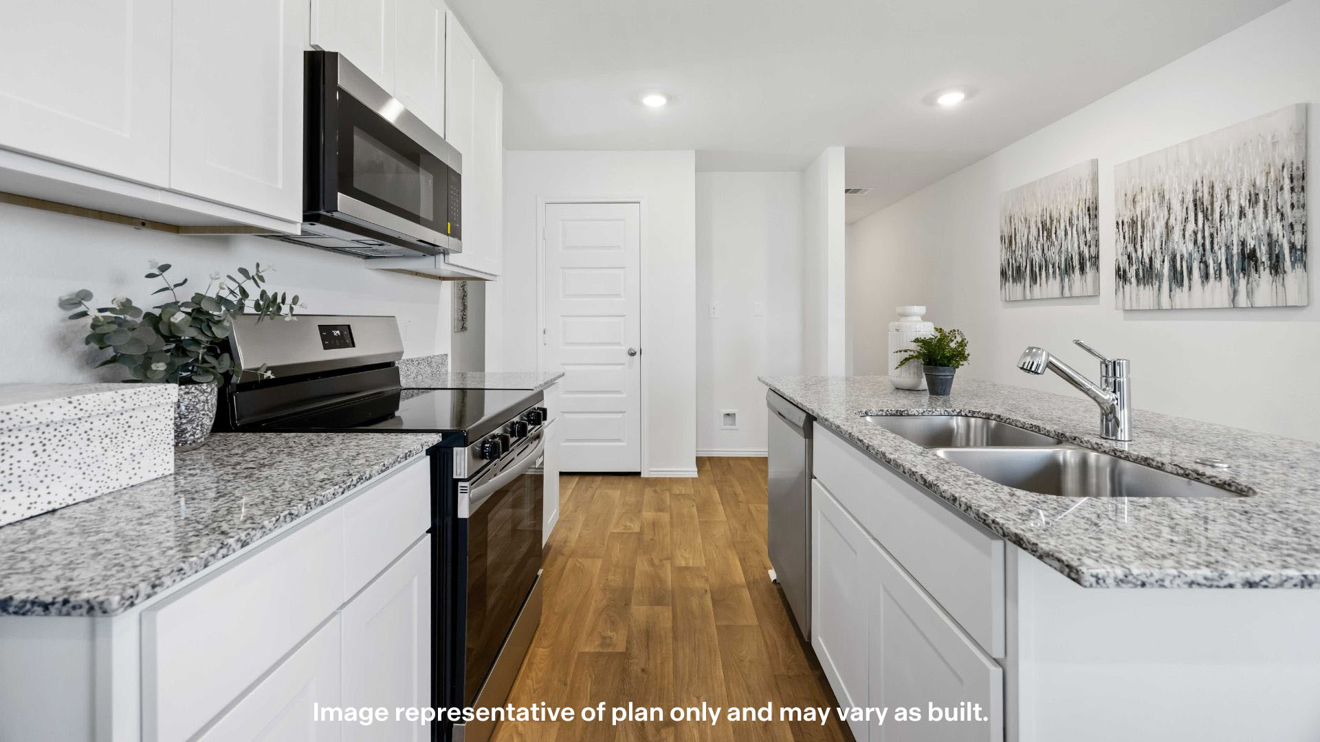 Spacious open kitchen with ample natural light