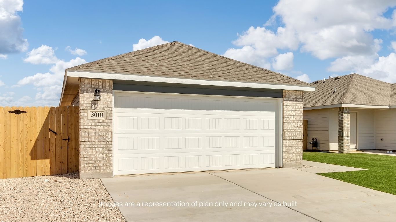 Enjoy low-maintenance living with a clean, contemporary exterior and spacious driveway.
