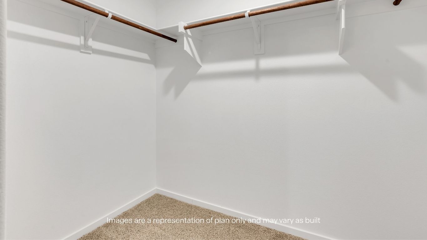 Walk in closet connected to Primary bedroom