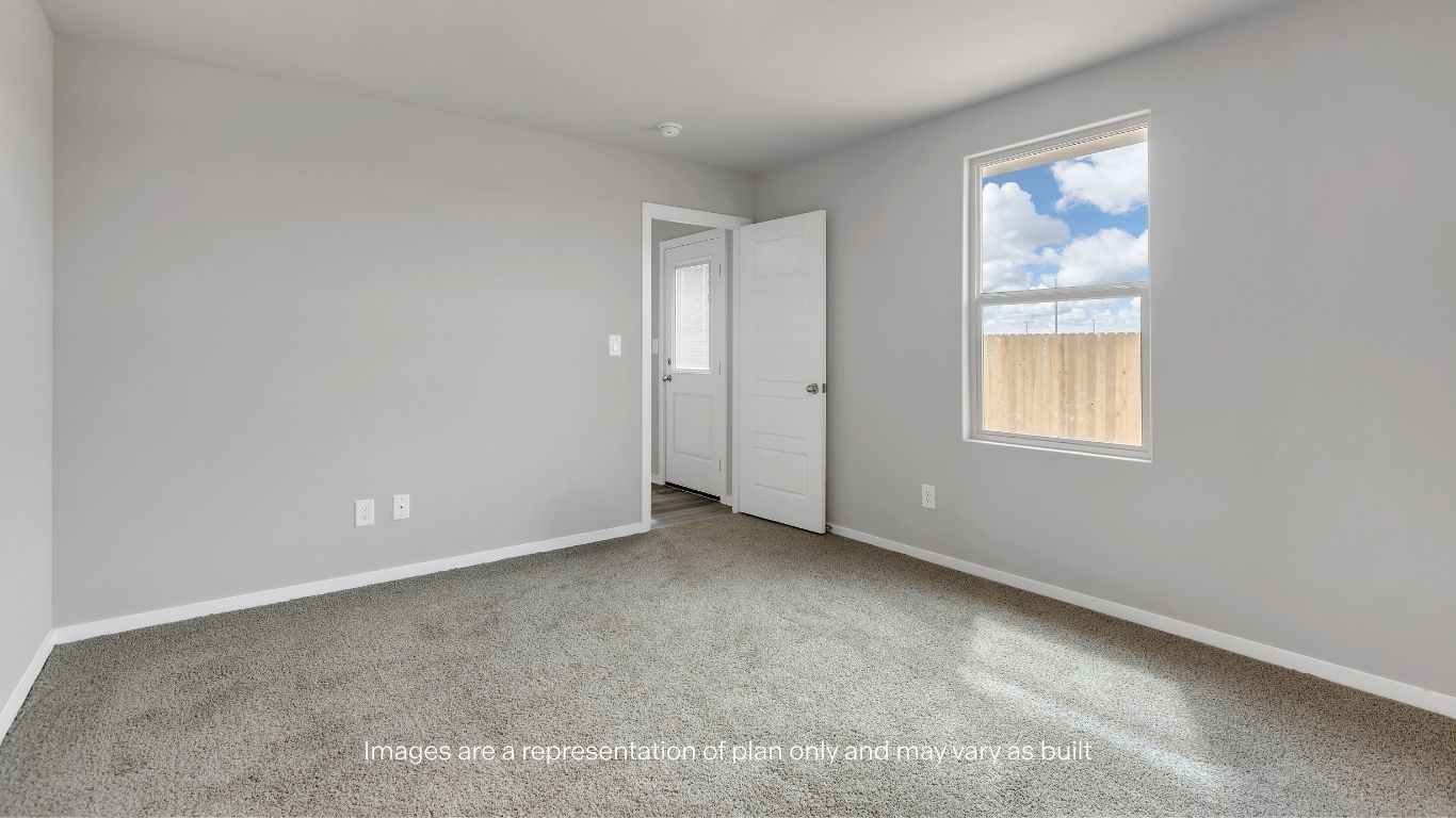 Generous bedroom layout with easy access to the en-suite bath.