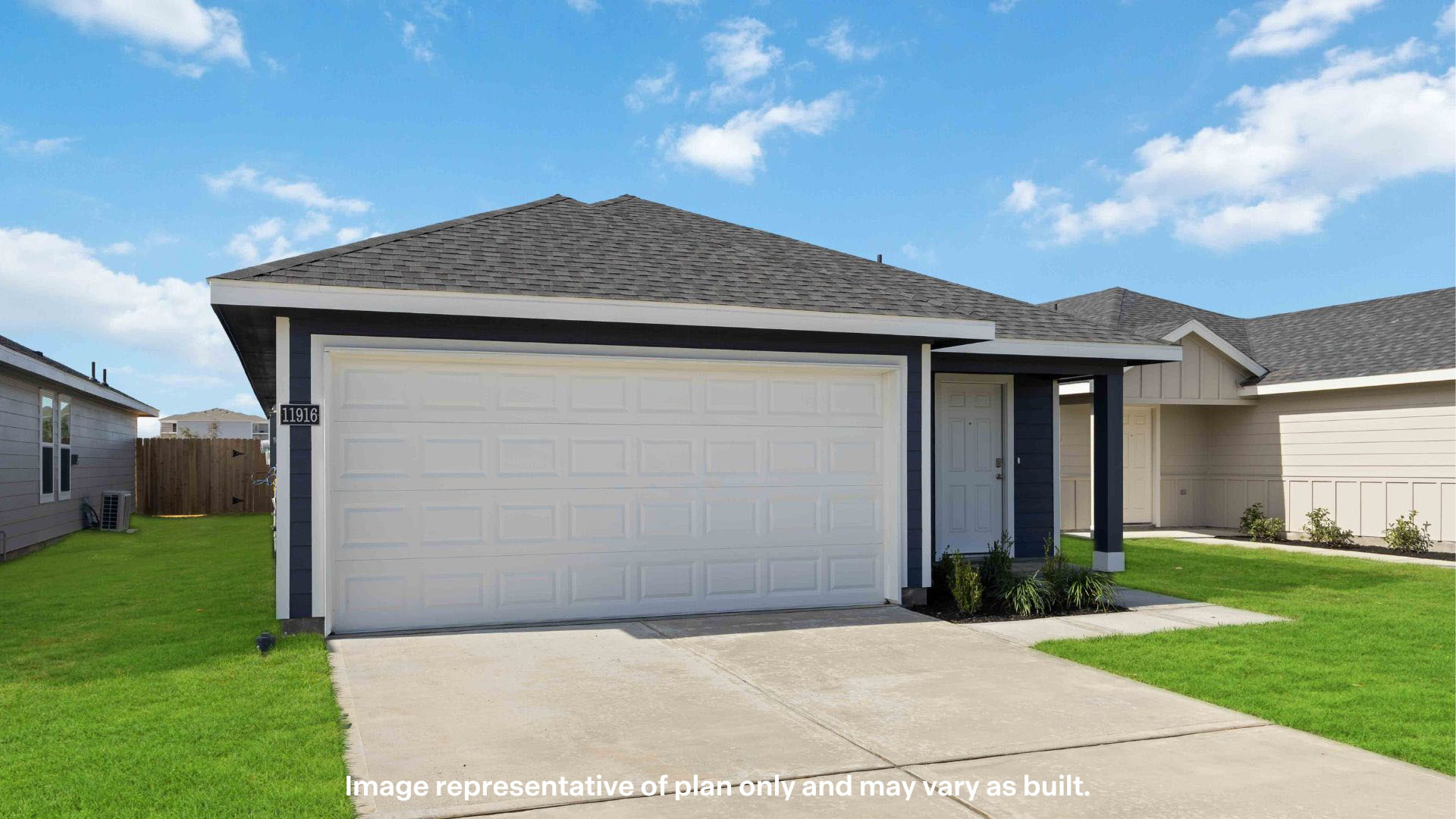 Exterior of single-story home with modern sturdy siding