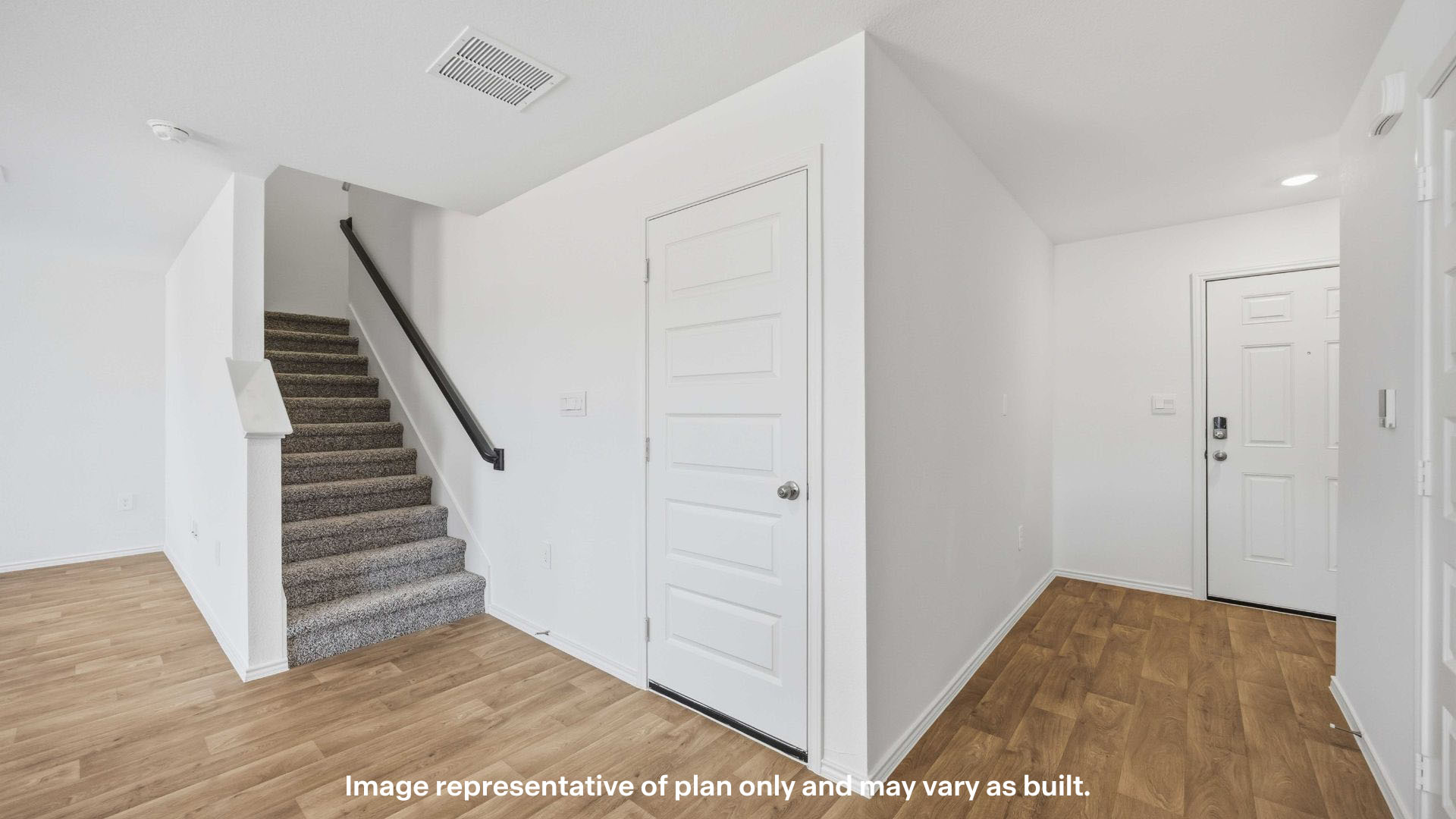 Spacious downstairs entry with stair access