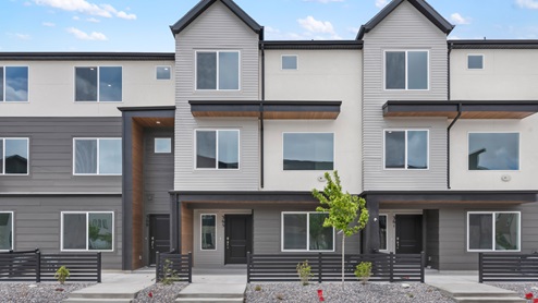 Oliver and Emery townhome exterior elevations in American Fork Utah.