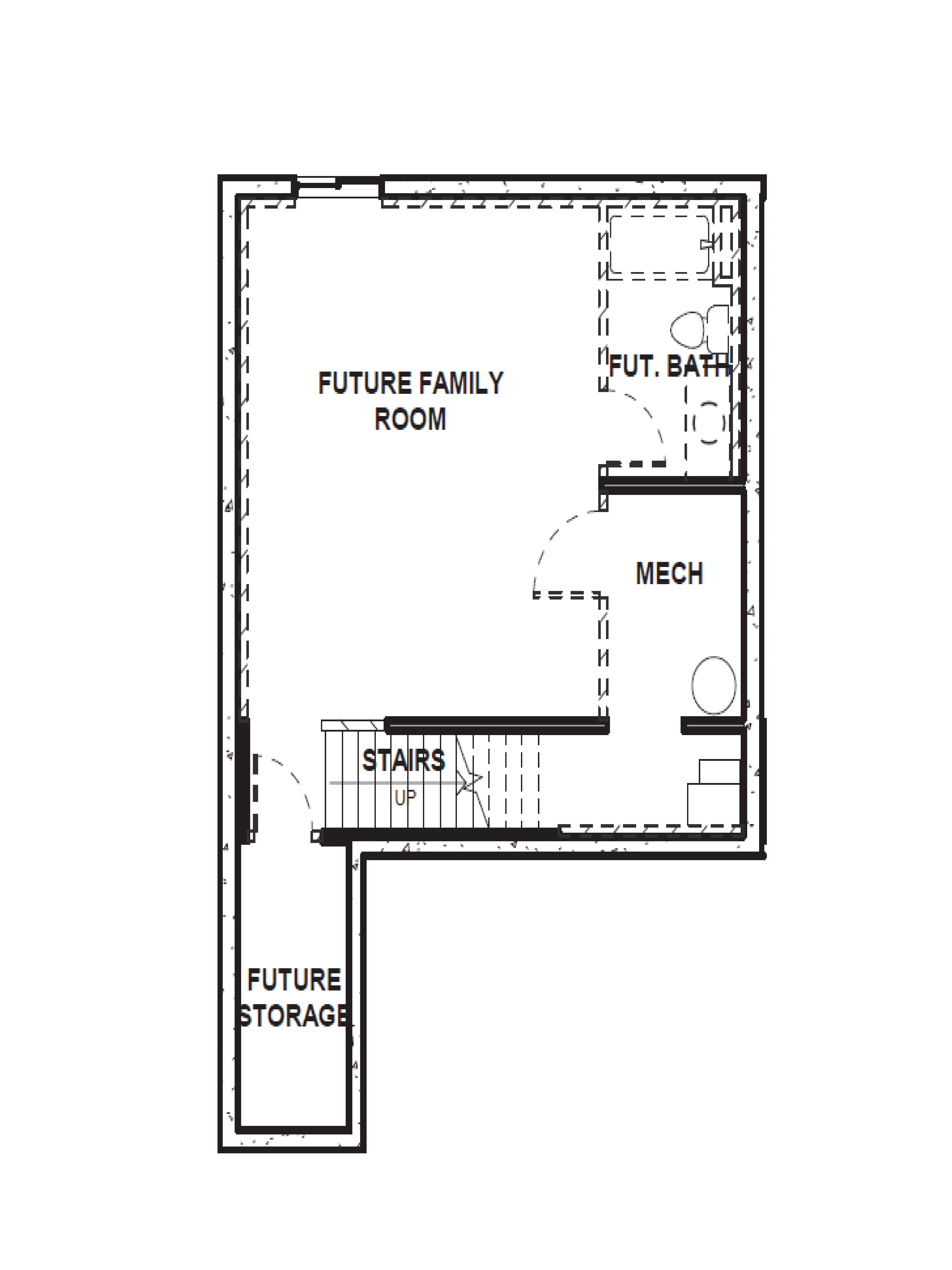 Oakridge floor plan townhome layout in Saratoga Springs Utah.
