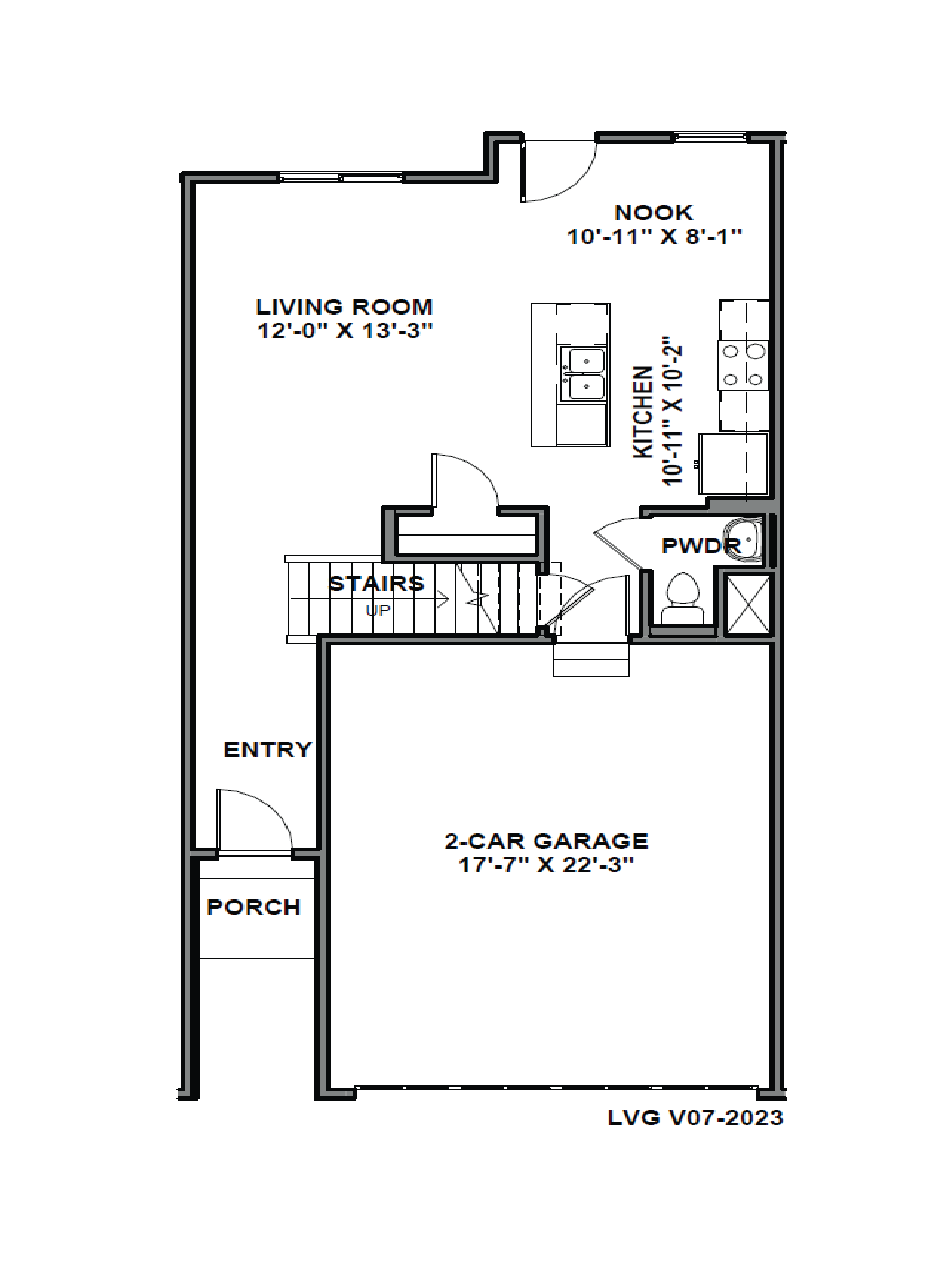 New townhome Oakridge floor plan two-story townhome layout in Magna Utah.
