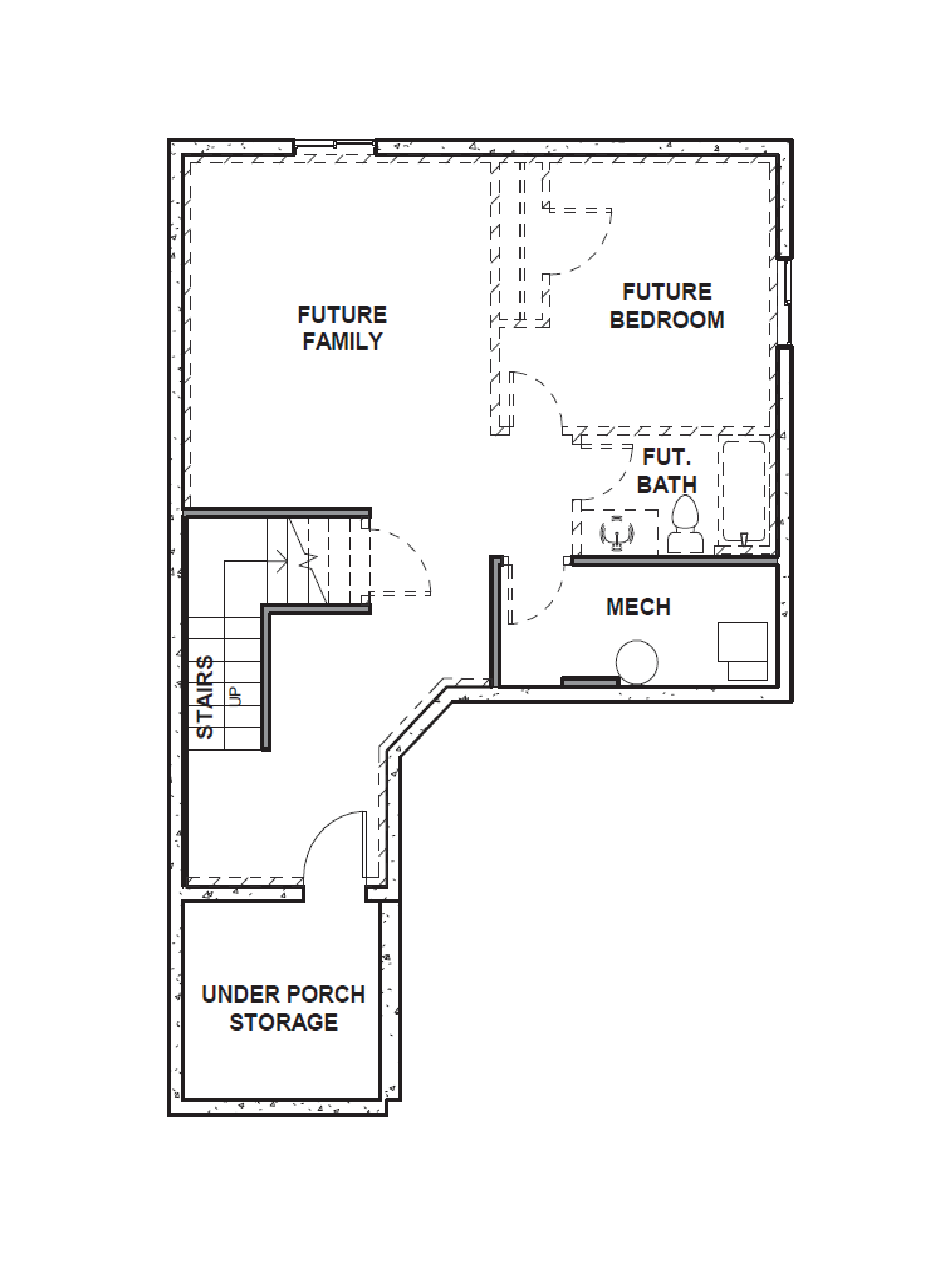 New home Clover floor plan two-story home layout in Magna Utah.
