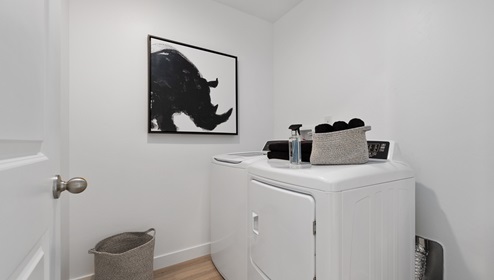 Large laundry room.