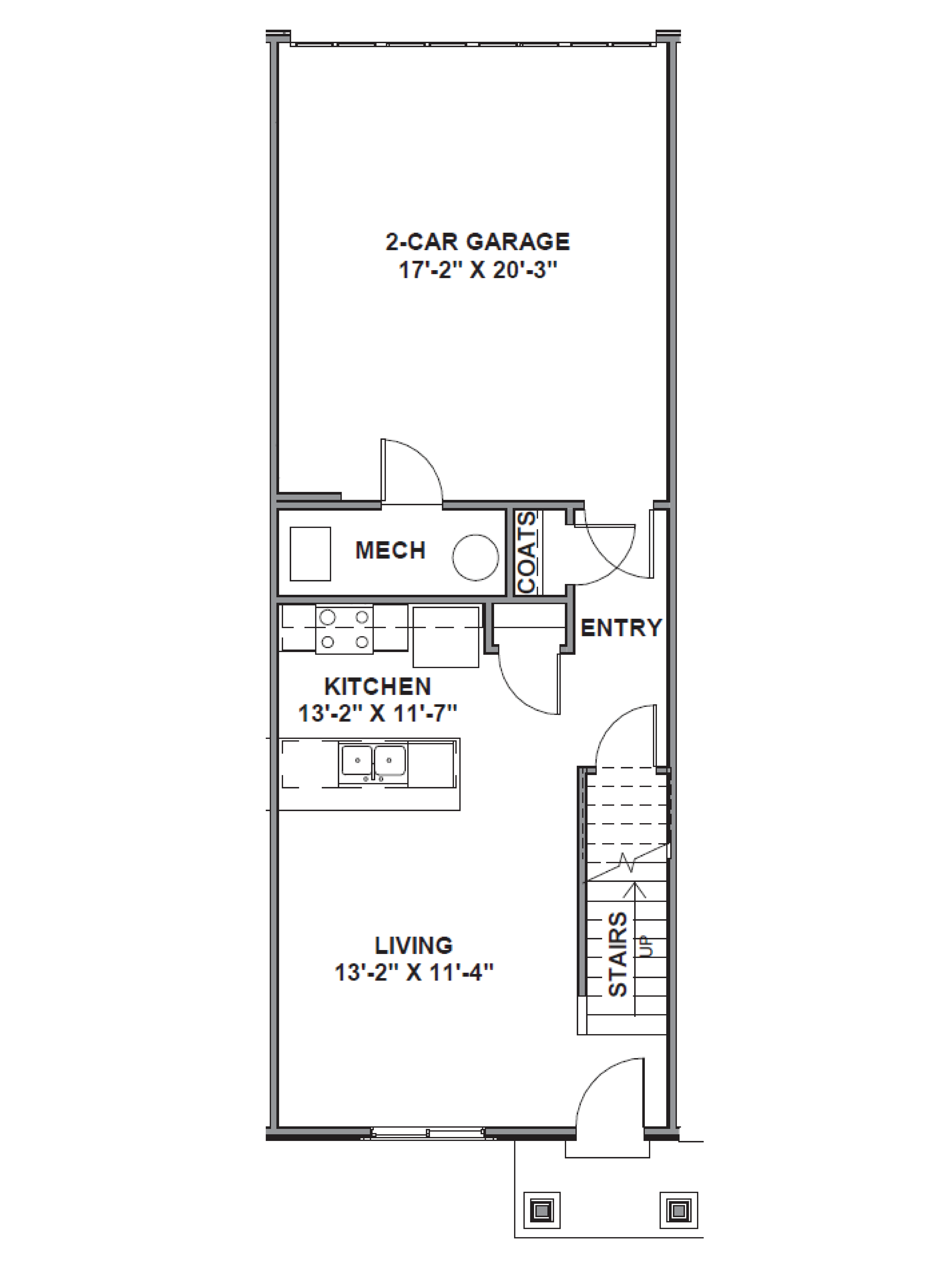 New two story townhome Modern style in Provo Utah with 2 car garage.