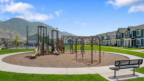 Playground with slides and swings in Provo Utah.