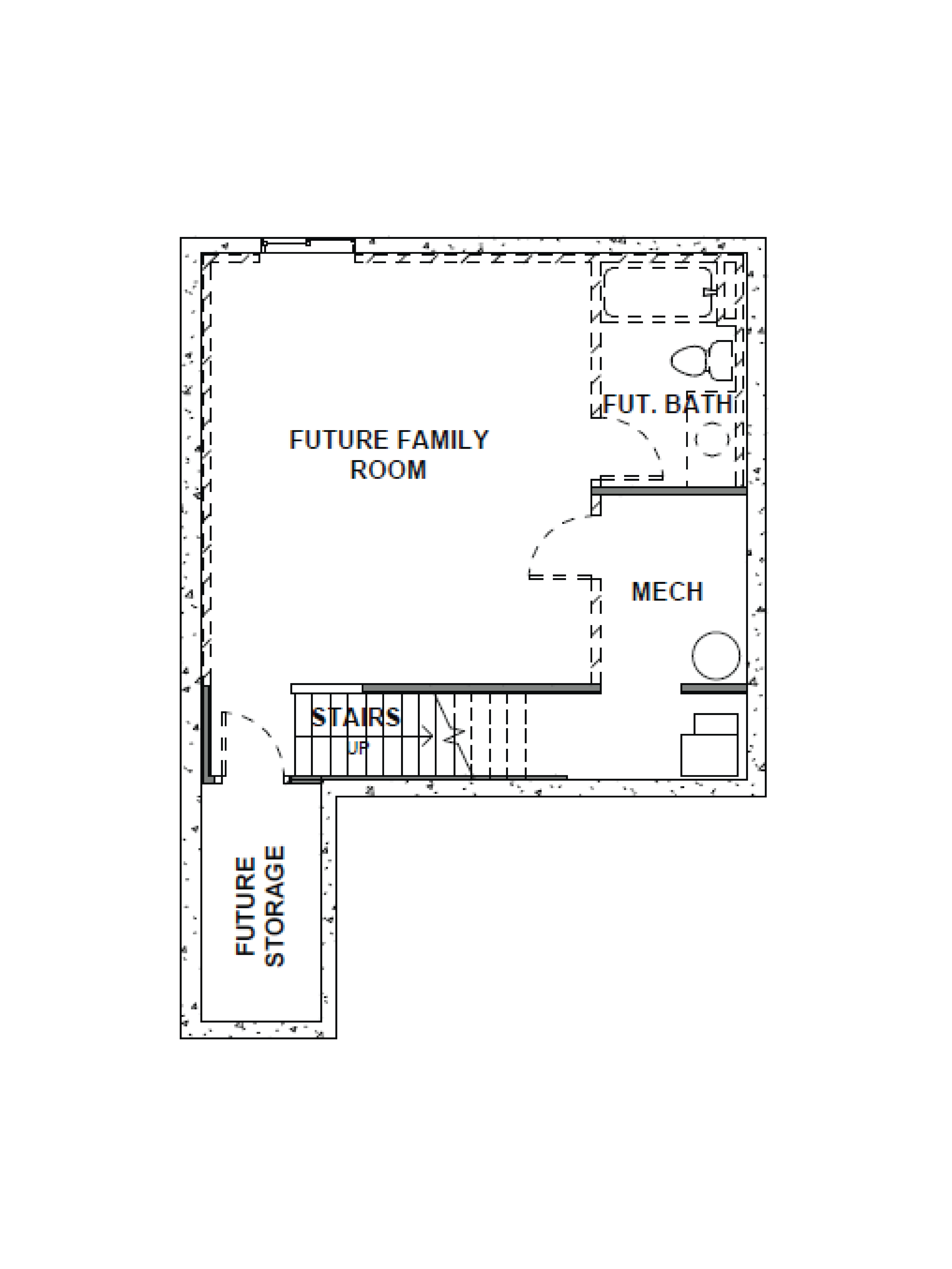basement oakridge plan in tooele, utah