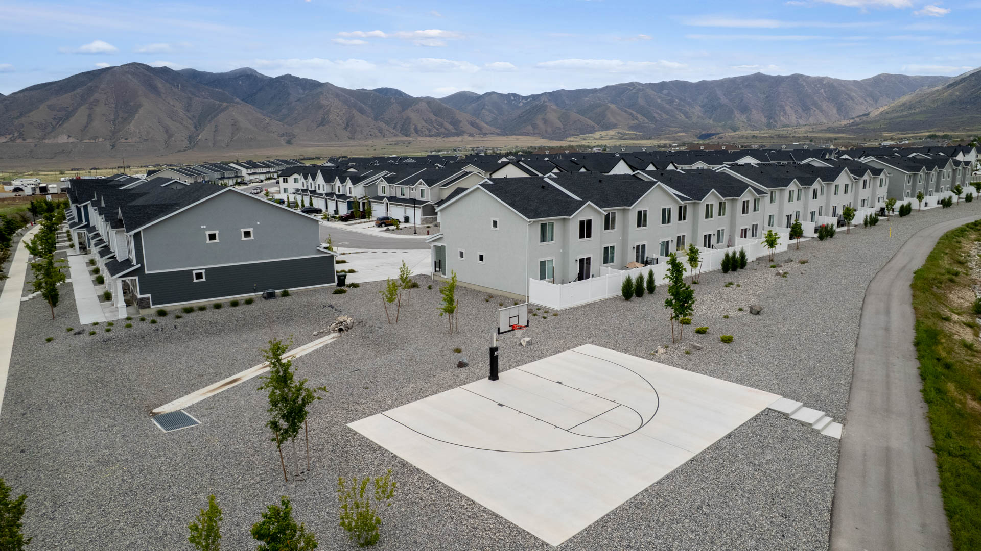 Basketball court.