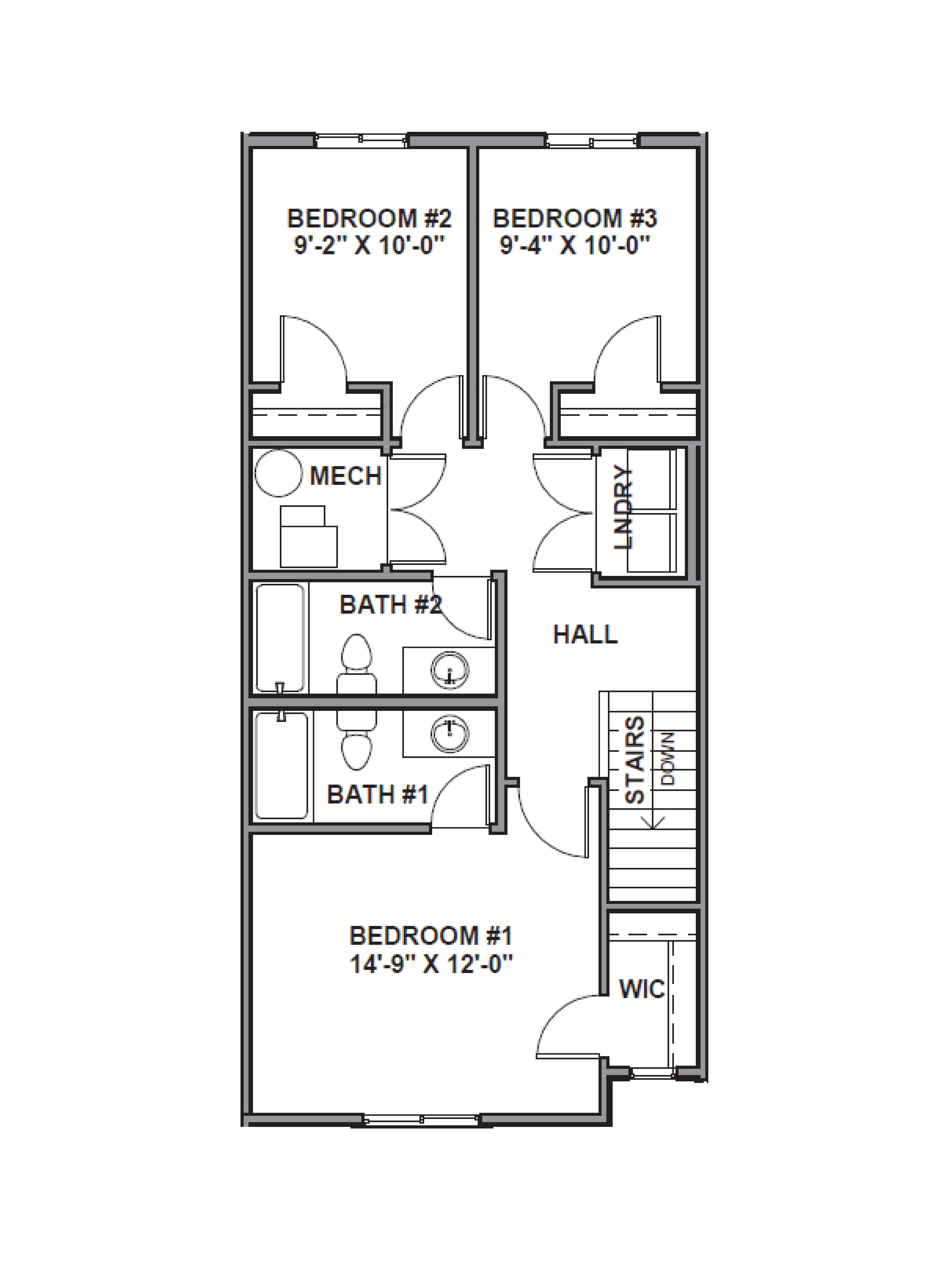 Addison Floor Plan Second Floor.