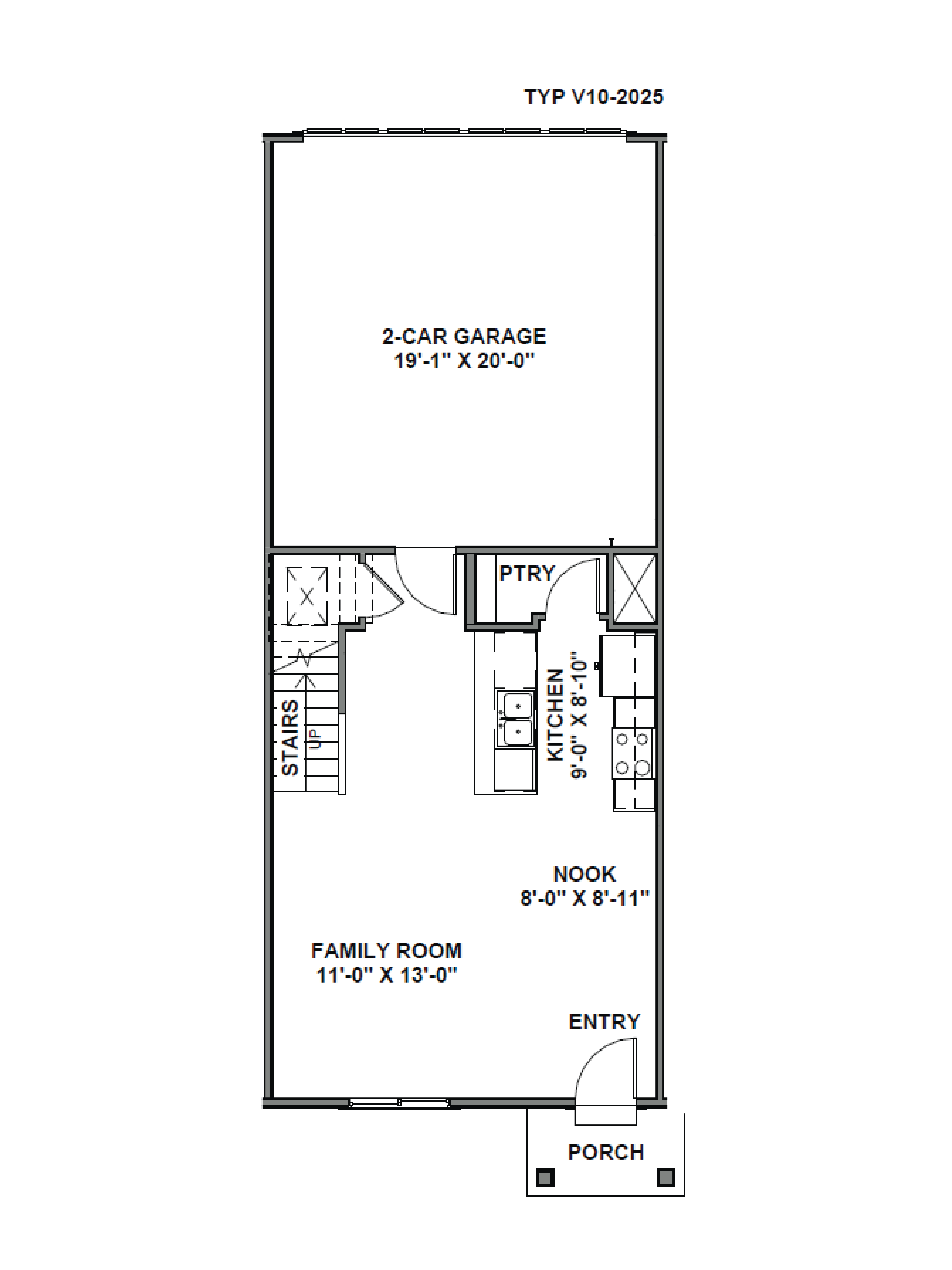 First floor Dalton townhome