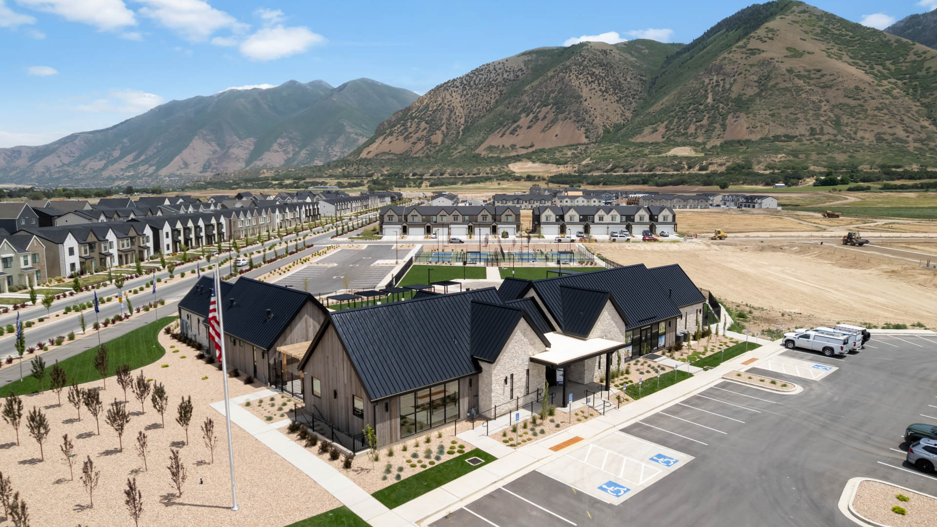 Viridian clubhouse exterior in Salem Utah
