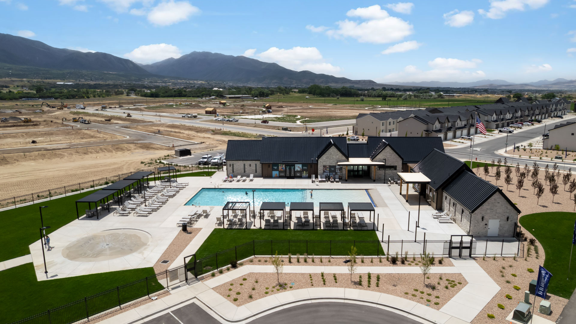 Viridian clubhouse exterior in Salem Utah